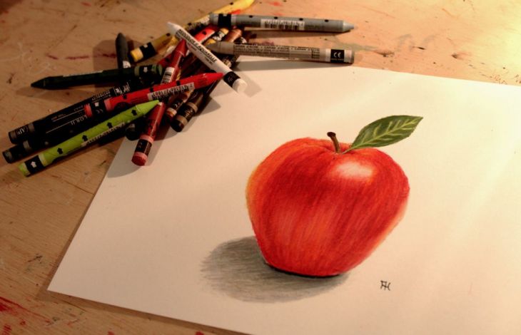 Einen Apfel zeichnen