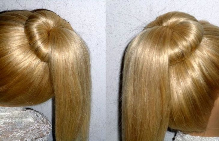 Einen Sockenknoten in lange Haare machen