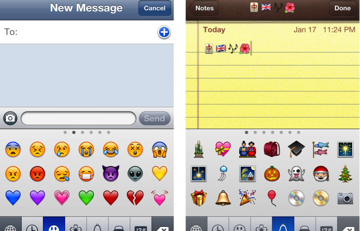 Tastatur für Emoticons in iOS aktivieren