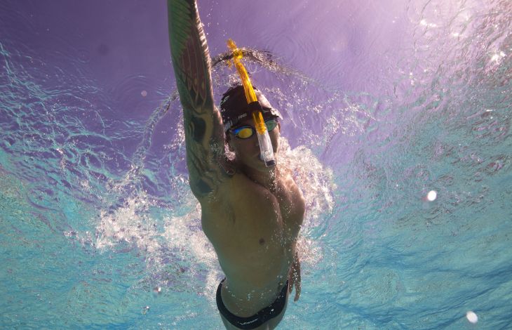 Trainieren, um ein besserer Schwimmer zu werden