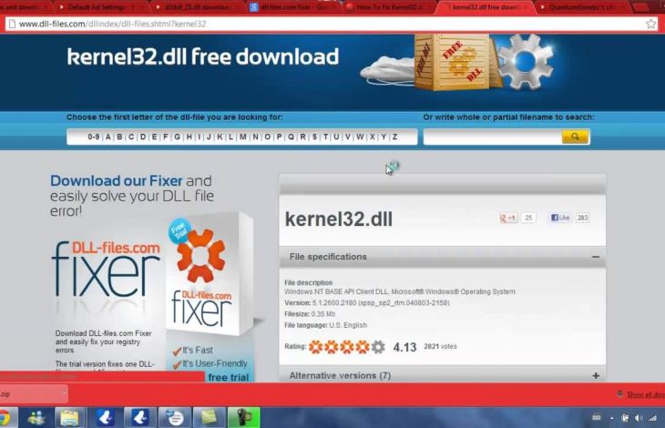 Das Problem mit Kernel32 lösen