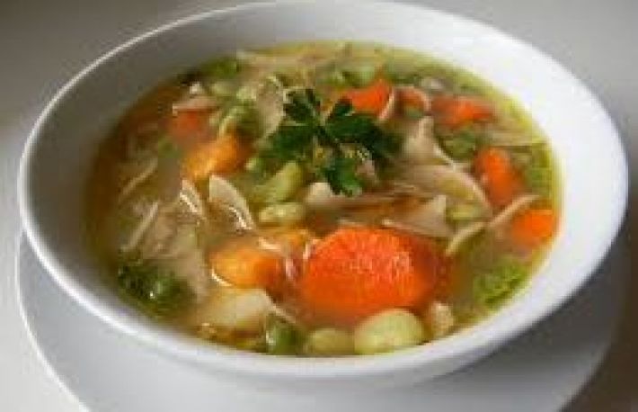 Eine Suppe kochen