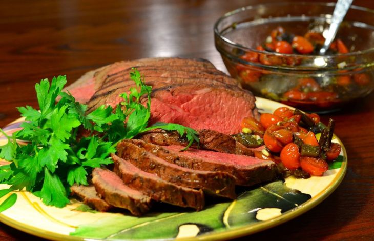 Bürgermeister Steak zubereiten