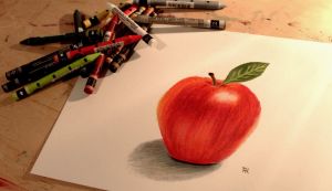Einen Apfel zeichnen