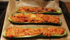 Gefüllte Zucchini zubereiten