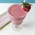 Erdbeeren Milchshake herstellen