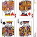 Kartentrick mit vier Königen